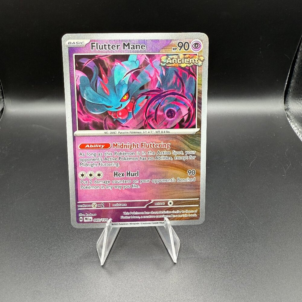 Flutter Mane [Reverse Holo Master Ball] 43/131 Pokémon Prismatic Evolutions 2025